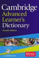Cambridge Advanced Learner's Dictionary 4th Edition + CD
