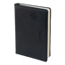Бележник с дати 14.5х21 термо с шев и джоб за химикалка черен, 168 л., 80 г/м2 сл.кост