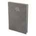 Бележник с дати 14х20 изк.кожа Велур сив, 168 л. сл.кост