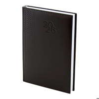 Бележник с дати 14х20 термо с кант черен, 168 л.