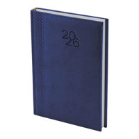 Бележник с дати 14х20 термо с кант син, 168 л.