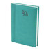 Бележник с дати 14х20 термо с кант тюркоаз, 168 л.