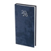 Бележник с дати 8х16 изк.кожа Велур тъмно син, 64 л.