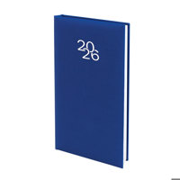 Бележник с дати 8х16 книговинил син, 64 л.