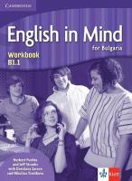 English in Mind for Bulgaria - ниво B1.1: Учебна тетрадка по английски език за 11. клас и 12. клас + CD