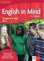 English in Mind for Bulgaria - ниво A2.1: Учебник по английски език за 8. клас