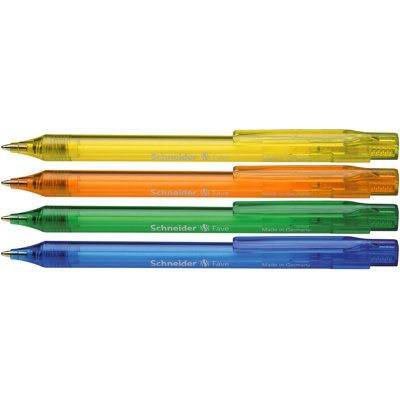 Химикалка авт.Fave М, mix тяло,  4 бр. блистер