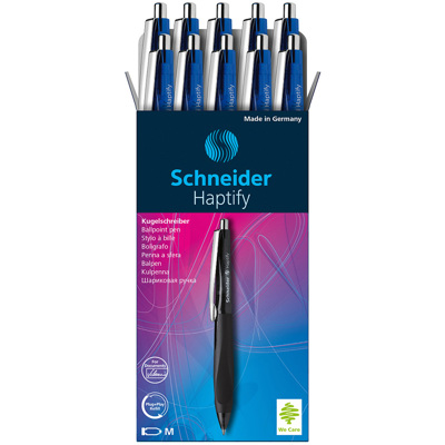 Химикалка авт.Haptify M, синьо тяло и мастило