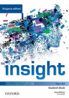 Insight - част A2: Учебник по английски език за 8. клас за неинтензивна форма на обучение Bulgaria Edition
