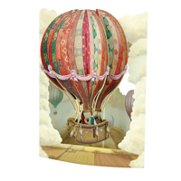 Картичка Hot Air Baloon, Swing Cards