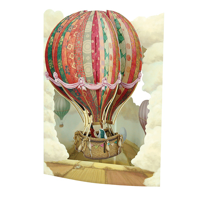 Картичка Hot Air Baloon, Swing Cards