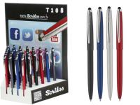 Химикалка 108 T Stylus, хром, черна, синя, червена