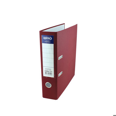 Класьор Economy А4, 75 мм, PP, т. червен