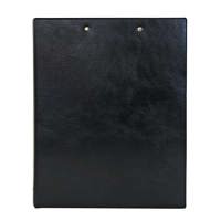 Клипборд с две машинки и капак, А4, черен