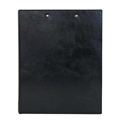 Клипборд с две машинки и капак, А4, черен