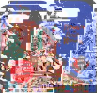 Куфарче със стикери: Домът на Дядо Коледа