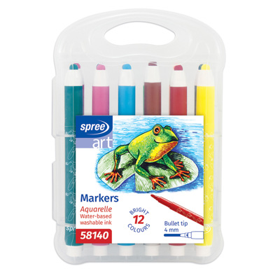 Маркери Art, PP кутия, 12 цвята, Ø 4 мм