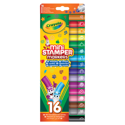 Маркери мини 16 цв. печатчета