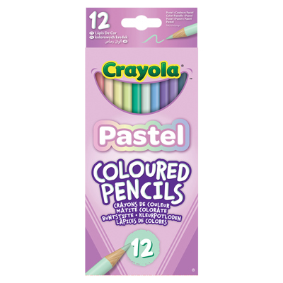 Моливи 12 цв. кръгли пастелни