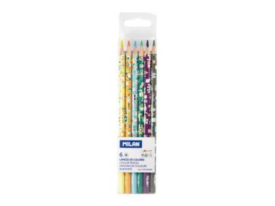 Моливи 6 цв., триъгълни, Ø 2.9 мм графит, Happy Bots