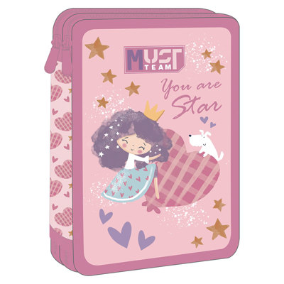 Несесер зареден двоен Girl And A Heart, 15x5x21