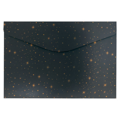 Папка с лепенка 230х335 мм, Gold stars