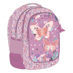 Раница с 3 ципа Butterflies Lilac, 43x32x18