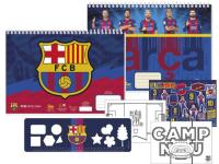Скицник Barcelona 40 л. + шаблони, линийка, стикери и 2 стр. за оцветяване