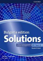 Solutions - ниво B1: Учебник по английски език за 9. клас - част 2 Bulgaria Edition