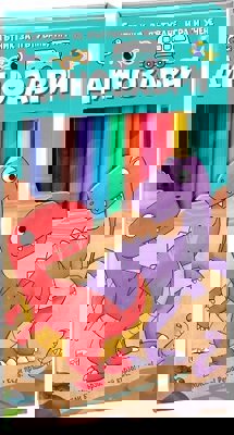 Спътник за пътуване, игра и учене: Динозаври + флумастери