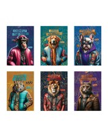 Тетрадка А4 гланц/лам Fashion animals