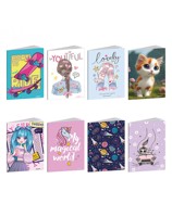 Тетрадка А4 Hard Top UV Kid girl HT, 40+2 л. ред, 80 г/м2
