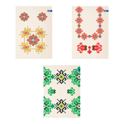 Тетрадка А4, мат/UV BG Embroidery, 40+2 л.ред, 70 г/м2