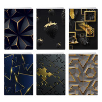 Тетрадка А4 мат/злато Elegance, 60+2 л.ред, 70 г/м2