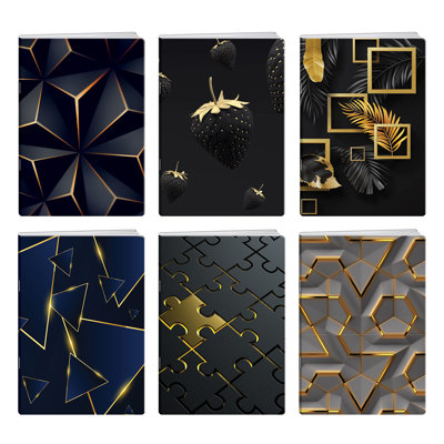 Тетрадка А4 мат/злато Elegance, 60+2 л.ред, 70 г/м2