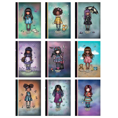 Тетрадка А5 мат/UV тв.корица Gorjuss, 80 л.ред, 70 г/м2