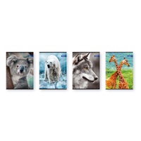 Тетрадка A5 мат/UV Wild life, 60+2 л.ред, 70 г/м2