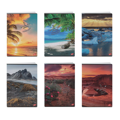 Тетрадка A5 UV Nature, 60+2 л.ред, 70 г/м2