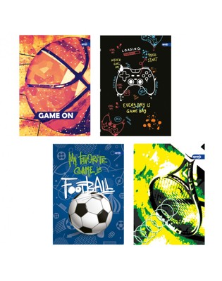 Тетрадка мат/UV Games, 60+2 л.ред, 70 г/м2
