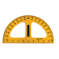 Транспортир училищен 50 см, 180°