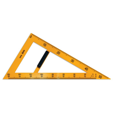 Триъгълник училищен 57x33x66 см, 60°