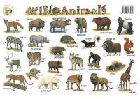 Wild Animals - стенно учебно табло на английски език