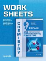 Work Sheet for Chemistry and Environmental Protection for 9. Grade Работни листове по химия и опазване на околната среда за 9. клас