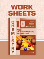 Work Sheet for Chemistry and Environmental Protection for 10. Grade Работни листове по химия и опазване на околната среда за 10. клас